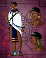 Hedia Ref by Matlalihuitl - male, human, oc, humans, indigenous, ocs, prehispanic, mesoamerica, mesoamerican, otomi