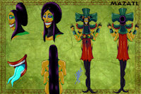 Mazatl Ref by Matlalihuitl - androgynous, monster, aztec, oc, shapeshifter, monsters, mexica, shapeshifters, ocs, prehispanic, mesoamerica, mesoamerican