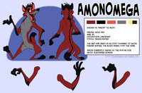 AmonOmega 2009 by AmonOmega - wolf, canine, toon, cartoon, character sheet, anthro, character
