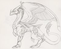 Sylva sketch (1) of 2 by ArtemisVulpes - dragon, drive