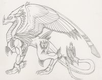 Sylva sketch (2) of 2 by ArtemisVulpes - dragon, drive