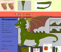 Germanor dragon by Hyperc - dragon, sex, male, green, anthro, corn, xor