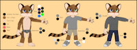 Ocelot Fursona by FelixSandcatKitten - feline, male, ocelot