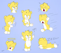 Milo's Poses by MalyMilo - babyfur, bear, fluffy, dashinlocat, vanilla, cubfur, male/male, malymilo