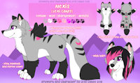 Fursona Reference [Feral] by LexiPupcakes - female, wolf