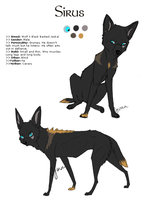 Sirus Reference by LostWolfSpirit - wolf, male, jackal, feral, model, character, sheet, reference, quad, quadruped, grumpy, arachnid, sirus, lostwolfspirit, minnowfish, wolfackal