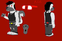 New Ace ref sheet by TexasKingoftheGeeks - male, skunk, sagging, sagging pants