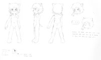 A.L.K. clean nude reference sheet (Sonic Style)  by achthenuts - female, reference sheet, hedgehog, sonic, a.l.k.