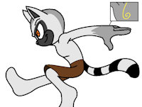 Axon lemur by Matthewsworld2 - male, lemur, sonic, sonic fan character, ring tail, ring tail lemur