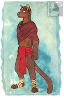  Ikelitsaravintana by Erkhyan - male, tribal, blind, fossa, madagascar, male/solo, disabled, euplerid, one-armed, malagasy