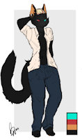 Meko by KuRoNeKo08 - cat, character sheet, american, curl, male/male