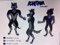 Ashitaka Improved by AshiWolf - wolf, male