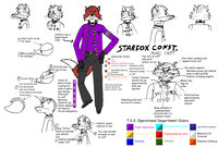 Starfox Construction Sheet Updated by Halpthiuian - fox, male, starfox, character sheet, reference, construction, halpthiuian, tss