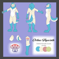Updated ref sheet by FayV by OrthrusHyacinth - male, refsheet, sabertooth lion