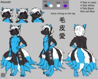 Ref sheet- Miyazaki by purpletiger - wolf, male, 9, tailed, miyazaki