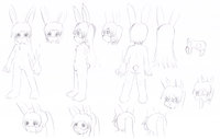 A.C.H. Bunny (Clean reference sheet) by achthenuts - bunny, female, male, rabbit, ach, a.c.h.