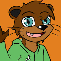 Harvey the Otter by HarveyTwin - male, otter, hoodie, semi-feral, semi anthro, harvey