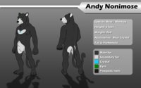 Andy Nonimose Ref Sheet by AndyNonimose - male, tame, bear, bear monkey hybrid