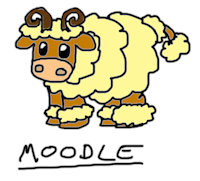 Moodle - MEGA Craft - Monster by FloppyPony - sketch, cute, female, male, adorable, cow, fluffy, digital, art, furry, bovine, color, black and white, coloured, colored, colour, doodle, concept, fluff, concept art, artwork, no color, adorbs, digital drawing, digitaldrawing, digitalartwork, digital artwork, mega craft