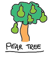 MEGA Craft - Plant - Tree - Fruit - Pear Tree by FloppyPony - sketch, tree, digital, art, color, black and white, coloured, colored, colour, plant, doodle, fruit, concept, concept art, artwork, no color, pear, digital drawing, digitaldrawing, digitalartwork, digital artwork, mega craft, sunny hills