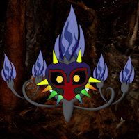 Cifer the Chandelure by Harleking - male, pokemon, cave, mask, majora's mask, chandelure