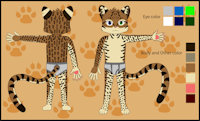 Redraw My Ocelot Fursona Again by FelixSandcatKitten - male, underwear, paw, ocelot