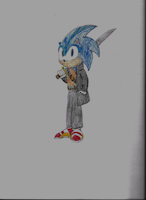 Speedy the Hedgehog by mwrspeedy27 - sword, male, hedgehog, swordsman, elemental stones