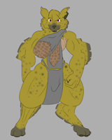 Shoni ref [clothed ver] by tartaurus - female, hyena, armor, wounded