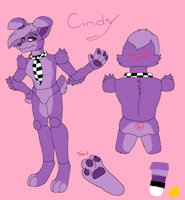 Cindy Bunny by xxcindybunnyxx - female, character sheet, none, clean art, bunny animatronic