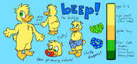 Beep ref! by reaux - babyfur, male, diapers, duck