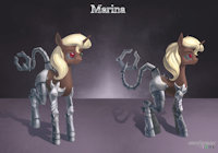 New Submission by Oneofyouare - female, pony, robotic, cyborg, ref sheet, mlp