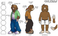 Jake D'mole Ref. Sheet by SlackerJAW - male, sheet, reference, mole