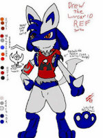Drew the Lucario (ref) by drewcario - lucario, male, reference sheet, pokemon