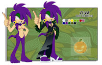 Ziam Tatskie by BluePawVI - nude, female, clothes, sonic, witch, version, fc, echidna, referencesheet