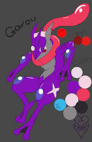 Garou Greninja reference by TheVgBear - male, purple, pokemon, ref, reference, nintendo, simple, greninja, pokeoc