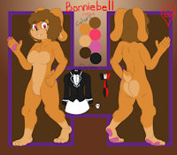 Bonniebell reference by TheVgBear - bunny, female, rabbit, brown, ref, reference