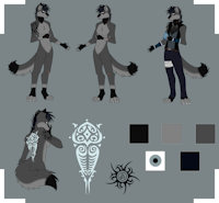 Shadow Reference Sheet by R0ttR0tt - female, wolf, canine