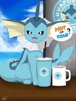 Hot or Cold? ( Vaporeon ) by WinickLim