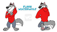 Flare Winterwolf Reference Sheets by FlareWinterwolf - wolf, male, reference sheet, character sheet, reference, charactersheet, referencesheet