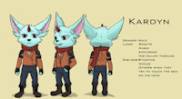 Kardyn, the Ardent Chronicler by MizukageArt - male, reference sheet, lol, carbuncle, yordle, league of legends