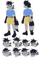 Reference Sheet - Roscoe Riley by Backlash - raccoon, male