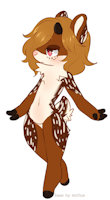 Mari the Deer! by eeveefan - cute, female, character sheet, deer, fluffy, female/solo, eeveefan