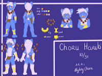 Choru Haruki by TaichiHaruki - bunny, cat, male, demon, mouse, character, sheet