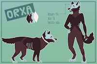 Orxa! by braineshrimp - dog, female, canine, character, sheet, ref sheet, reference