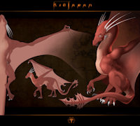 Commission - Kielaran by Raysh - red, dragon, male, western