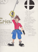 My Persona, Eric Lewis Profile (Sketch) by EricandKimahri - male, character sheet, human, nintendo, kingdom hearts, super smash bros, rpg maker