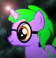 ThomasThePony: My Little Pony OC by BabyTommyDL - male, purple, glasses, green, stars, thomas, my little pony, unicorn pony