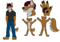 Refsheet~ by AshtonWolf - male, folf, refsheet