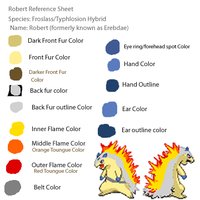 Reference sheets by RobertTheFroslosion - hybrid, pokemon, froslass, typhlosion, froslosion