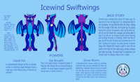 Icewind Swiftwings Ref sheet - Anthro by IcewindtheGreat - dragon, male